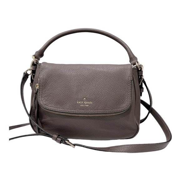 Kate Spade New Yok Cobble Hill Deva Medium Leather Bag, dark cappuccino/gold - Picture 4 of 13